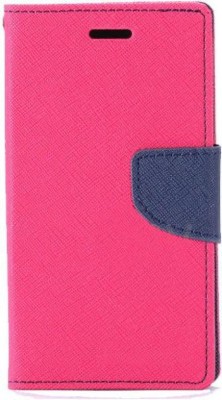 Difussy Flip Cover for Oppo A37f(Pink, Dual Protection, Pack of: 1)