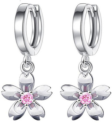 Silver Shoppee Silver Plated Fashion Crystal Alloy Drops & Danglers