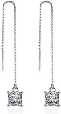 Silver Shoppee Silver Plated Fashion High Quality Crystal Alloy Drops & Danglers