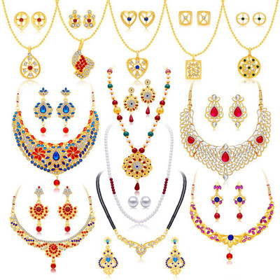 Sukkhi Alloy Gold-plated Multicolor Jewellery Set(Pack of 1)