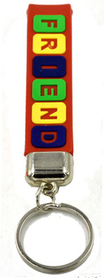 faynci Friends Red Silicone Quality Key Chain Gifting for FriendShip Day Key Chain