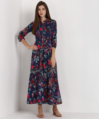 biba-women-printed-ethnic-dress-kurtadark-blue