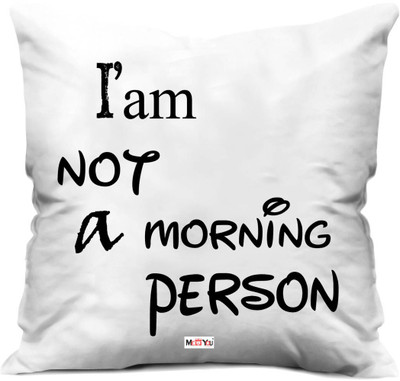 ME&YOU Microfibre Quotes Sleeping Pillow Pack of 1(White)
