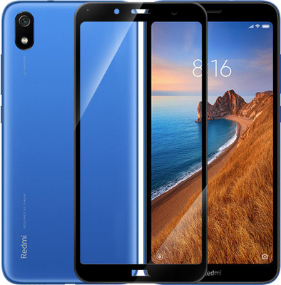 HUPSHY Edge To Edge Tempered Glass for Mi Redmi 7A(Pack of 1)