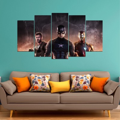 Impression Wall 48 cm Iron Man , Thor and Captain America Sticker Self Adhesive Sticker(Pack of 1)