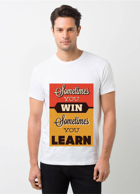 hamsa print world Printed Couple Round Neck White T-Shirt