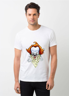HamsaMART Printed Men Round Neck White T-Shirt
