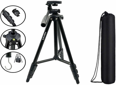 US1984 Portable Professional Tripod Tripod(Black, Supports Up to 3000 g)