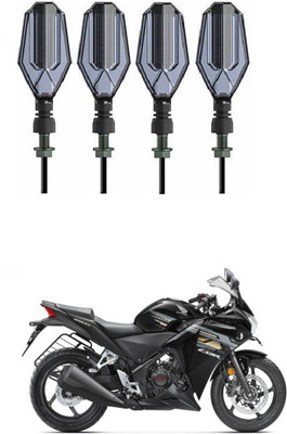 PRTEK Front, Side LED Indicator Light for Honda CBR 250R(Blue, Yellow)