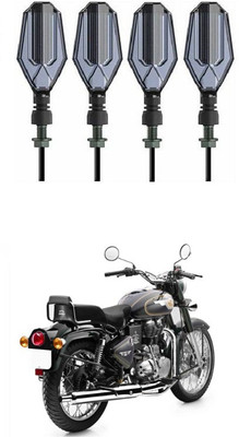 PRTEK Front, Side LED Indicator Light for Royal Enfield 500(Blue, Yellow)