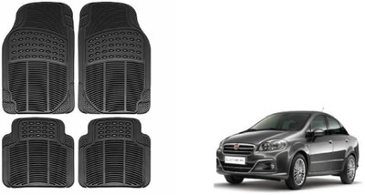 Auto Oprema Rubber Standard Mat For  Fiat Linea(Black)