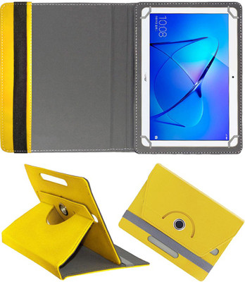Fastway Flip Cover for Honor MediaPad T3 10 9.6 inch with Wi-Fi+4G Tablet(Yellow, Cases with Holder, Pack of: 1)