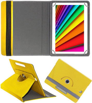 Fastway Flip Cover for I Kall N10 16 GB 10.1 with Wi-Fi+4G Tablet(Yellow, Cases with Holder, Pack of: 1)
