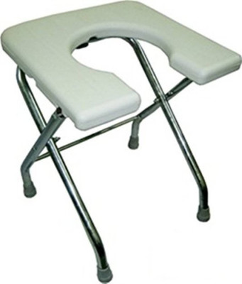 CLASORA Commode Shower Chair(White)