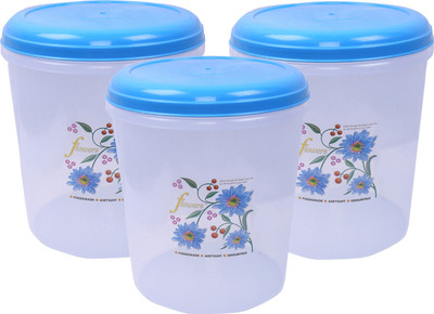 KUBER INDUSTRIES Plastic Grocery Container  - 7500 ml(Pack of 3, Blue)