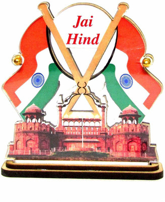 Eliq india Double Sided Wind Car Dashboard Flag(Nylon)