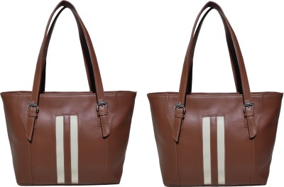 AZED Collections Women Brown, Brown Shoulder Bag(Pack of: 2)