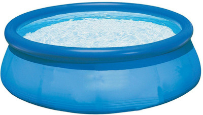 VW Inflatable Easy Set Swimming Pool (28122_10ft) with 330 GPH Inflatable Swimming Pool(Multicolor)