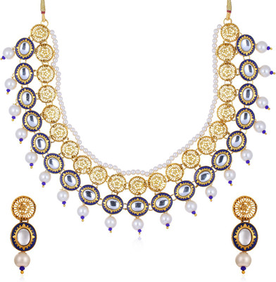 Sukkhi Alloy Gold-plated Yellow Jewellery Set(Pack of 1)