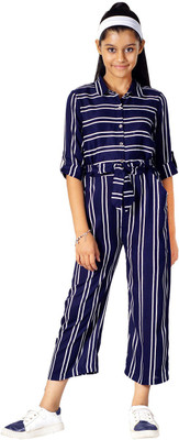 naughty ninos Striped Girls Jumpsuit