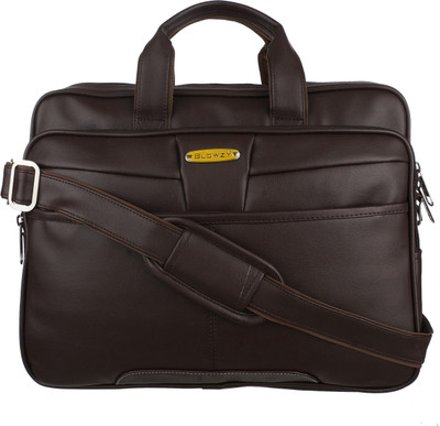 Blowzy 15.6 inch Expandable Laptop Messenger Bag(Black)