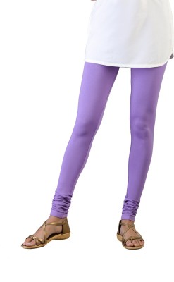 TWIN BIRDS Churidar  Western Wear Legging(Purple, Solid)