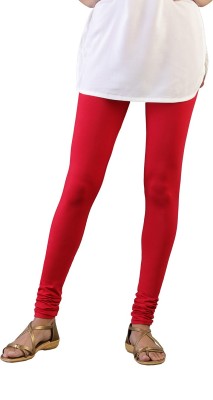 TWIN BIRDS Churidar  Western Wear Legging(Red, Solid)