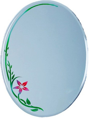 EyeonBay Frameless Oval Shape Decorative Wall Mirror 20 X 14 Inches Decorative Mirror(Oval Finish : Frameless Oval Shape Decorative Mirror 20 X 14 Inches)