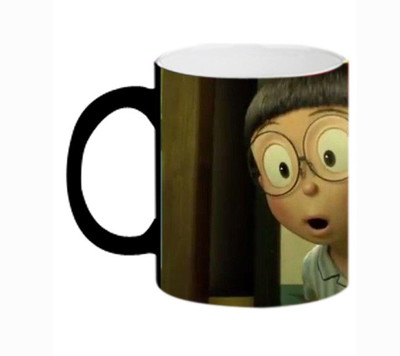 ARTBUG Doraemon Cartoon Magic Color Changing -3141 Ceramic Coffee Mug(350 ml)