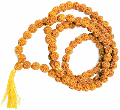 SHIV MART 5 mukhi rudraksh mala 108 Beads Wood Chain