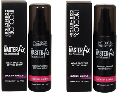 INCOLOR Master Fix Wear Boosting Setting Spray Set Of 2 Primer  - 200 ml(Fair)