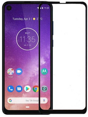 welldesign Edge To Edge Tempered Glass for Motorola One Vision(Pack of 1)
