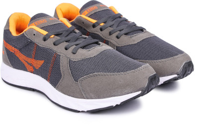 SEGA Running Shoes For Men(Grey, Orange , 9)