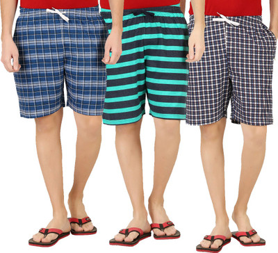 CHECKERSBAY Printed Men Multicolor Basic Shorts
