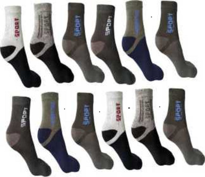 RAJAVI Men & Women Solid Ankle Length(Pack of 12)