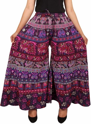 Rangun Flared Women Purple Trousers