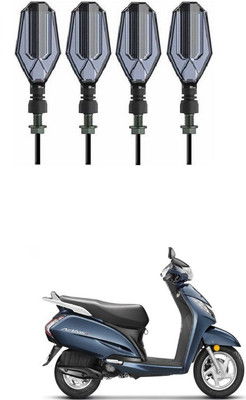 PRTEK Front, Side LED Indicator Light for Honda Activa 3G(Blue, Yellow)