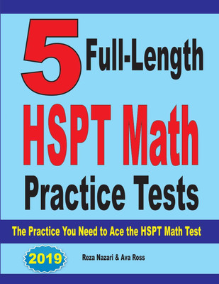 5 Full-Length HSPT Math Practice Tests(English, Paperback, Nazari Reza)