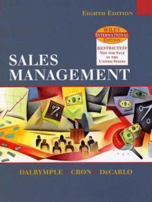 Sales Management(English, Hardcover, Dalrymple Douglas J.)