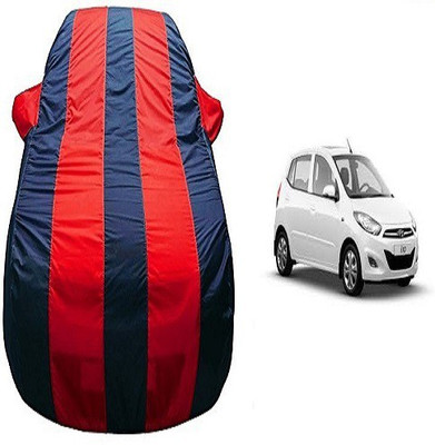 Frap Car Cover For Hyundai i10 (With Mirror Pockets)(Red, Blue)