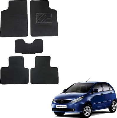 Oshotto Fabric Standard Mat For  Tata Vista, Bolt(Black)