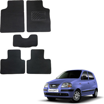 Oshotto Fabric Standard Mat For  Hyundai Santro Xing(Black)