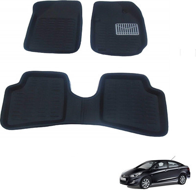 AuTO ADDiCT EVA 3D Mat For  Hyundai Verna Fluidic(Black)