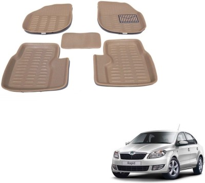 AuTO ADDiCT EVA 3D Mat For  Skoda Rapid(Beige)