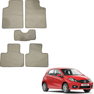 Oshotto Fabric Standard Mat For  Honda Brio(Beige)