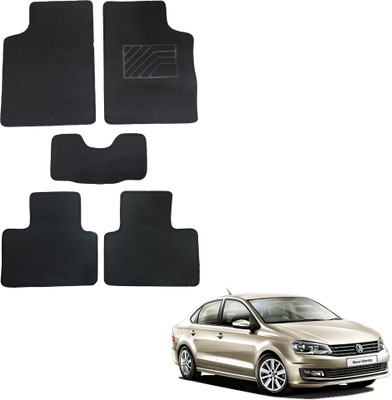Oshotto Fabric Standard Mat For  Volkswagen Vento(Black)