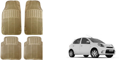 Auto Oprema Rubber Standard Mat For  Nissan Micra(Beige)