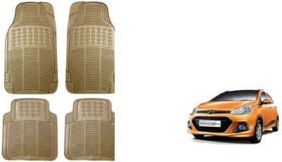 Auto Oprema Rubber Standard Mat For  Hyundai Grand i10(Beige)