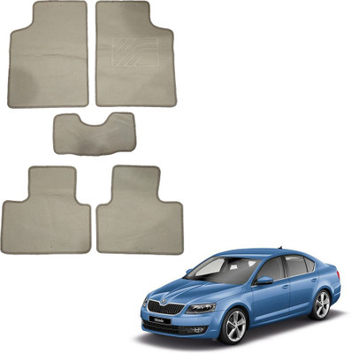 Oshotto Fabric Standard Mat For  Skoda Octavia(Beige)