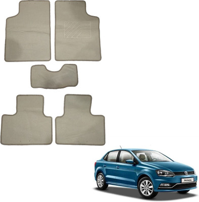 Oshotto Fabric Standard Mat For  Volkswagen Ameo(Beige)